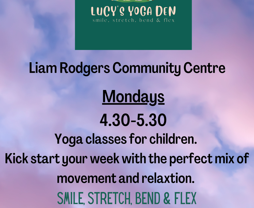 New kids yoga classes(Mondays)